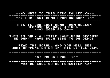Our Last Demo